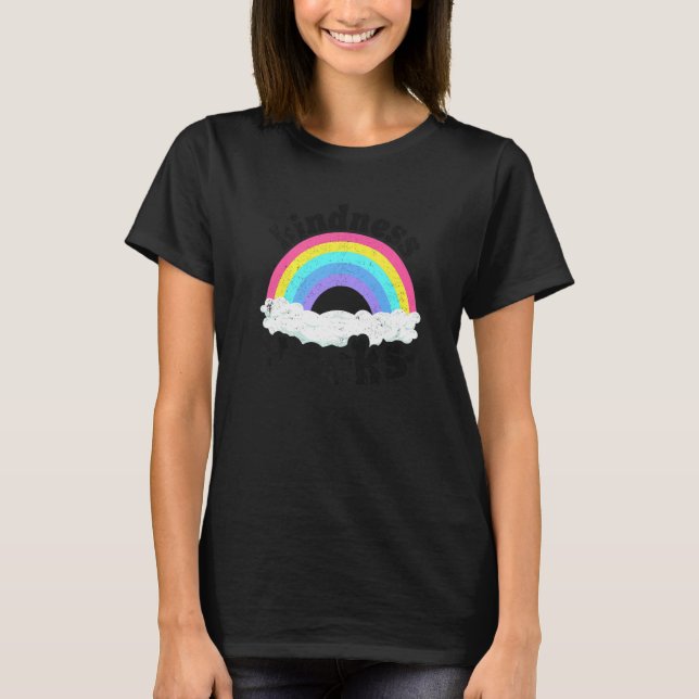 Sped Teacher Anti Bullying Hippie Rainbow Kindness T-Shirt (Front)