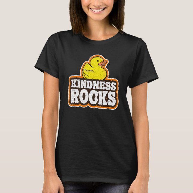 Sped Teacher Anti Bullying Hippie Rubber Duck Kind T-Shirt (Front)