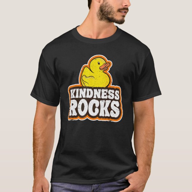Sped Teacher Anti Bullying Hippie Rubber Duck Kind T-Shirt (Front)