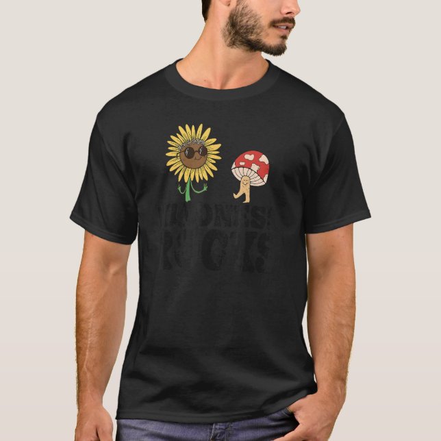 Sped Teacher Anti Bullying Hippie Sunflower Kindne T-Shirt (Front)
