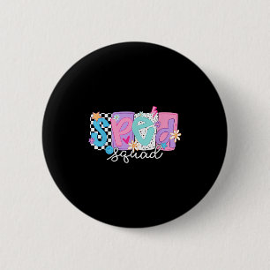 Sped Teacher Squad Floral Special Education Back T 6 Cm Round Badge