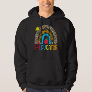 Speducator Special Education Teacher Sped Ed Rainb Hoodie