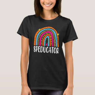 Speducator Special Education Teacher Sped Ed Rainb T-Shirt