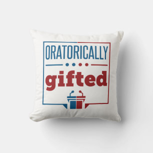 Speech and Debate Oratorically Gifted Cushion