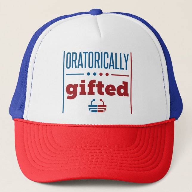 Speech and Debate Oratorically Gifted Trucker Hat (Front)
