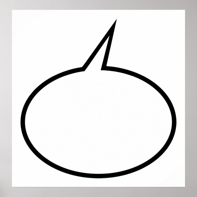 Speech Balloon Poster (Front)