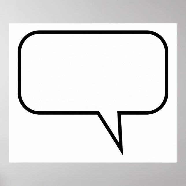 Speech Balloon Poster (Front)
