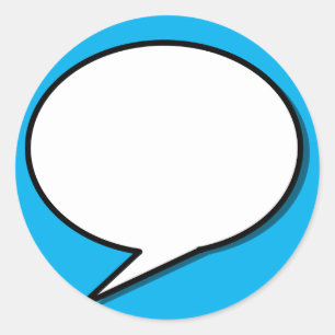 speech-bubble-arrow-ellipse-shape classic round sticker