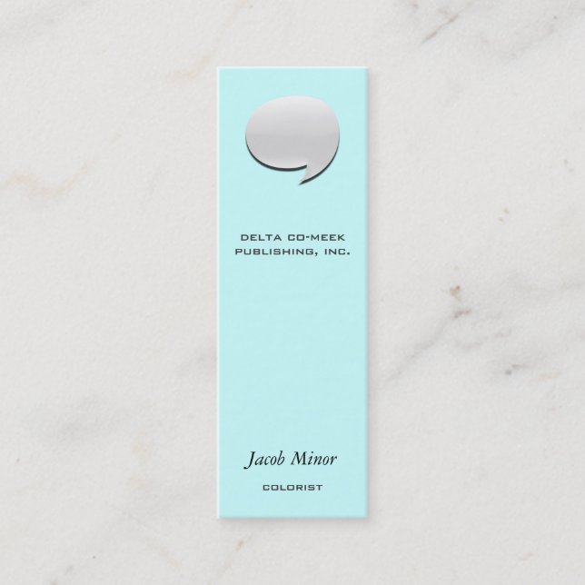 Speech Bubble Card [3d] (Front)