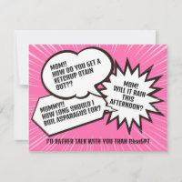Speech Bubble | Mother's Day thank you cards