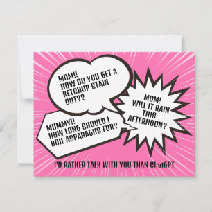 Speech Bubble   Mother's Day thank you cards
