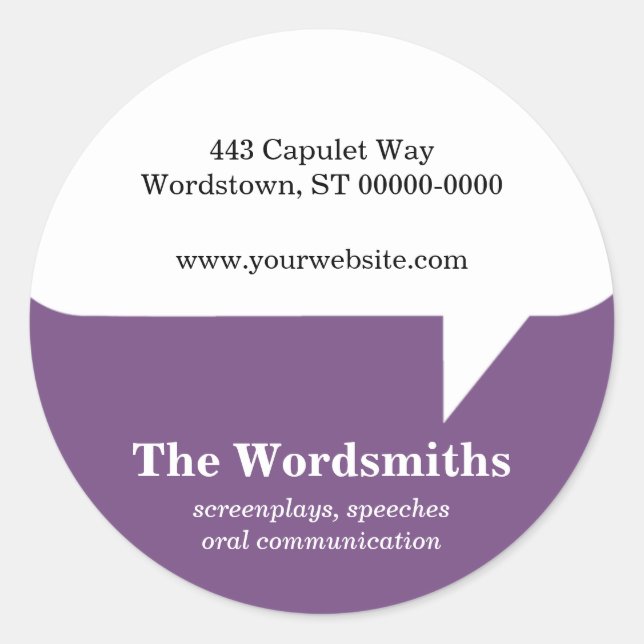 Speech Bubble Sticker (Front)