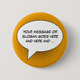 Speech Bubble Your Message Template Button