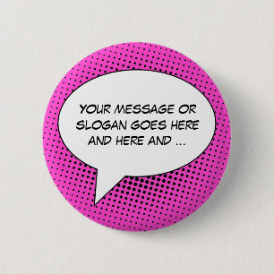 Speech Bubble Your Message Template Button
