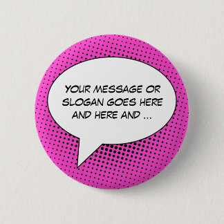 Speech Bubble Your Message Template Button