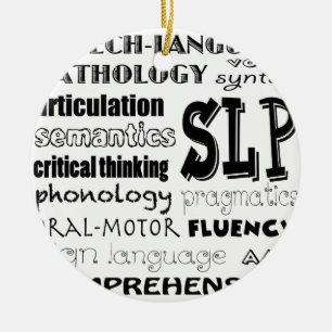 Speech Language Pathologist Ceramic Tree Decoration
