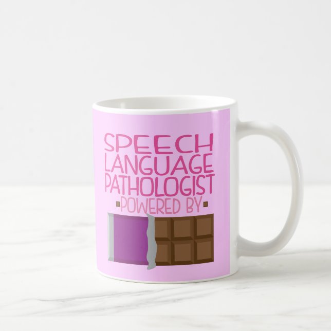 Speech Language Pathologist Chocolate Gift for Her Coffee Mug (Right)