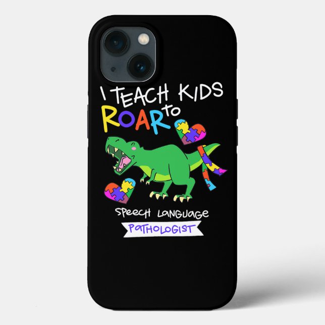 Speech Language Pathologist Dinosaur TRex Roar II Case-Mate iPhone Case (Back)