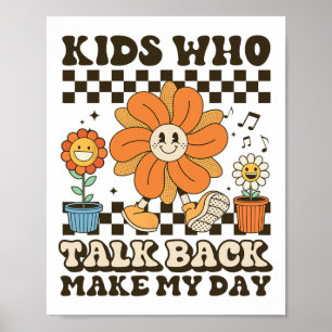 Speech Language Pathologist Kids Who Talk Byck Mak Poster