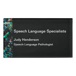 Speech-Language Pathologist Name Tag