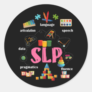 Speech Language Pathologist Paediatrics Scope of P Classic Round Sticker