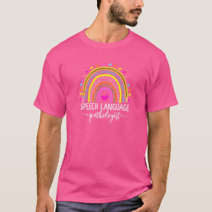 Speech Language Pathologist Rainbow Speech Therapy T-Shirt