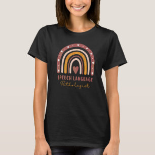 Speech Language Pathologist Rainbow Speech Therapy T-Shirt
