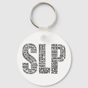 Speech Language Pathologist SLP Key Ring