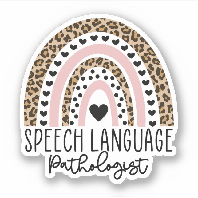 Speech Language Pathologist SLP Rainbow (Front)