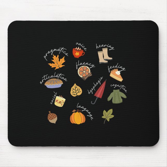 Speech Language Pathologist Speech Therapy SLP Fal Mouse Mat (Front)