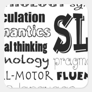 Speech Language Pathologist Square Sticker
