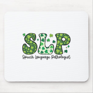 Speech Language Pathologist St Patricks Day Speech Mouse Mat