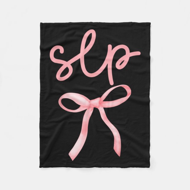 Speech Language Pathologist Therapist Iced Coffee Fleece Blanket (Front)