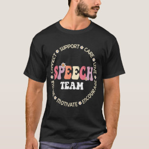 Speech Language Pathologist Therapy Groovy Speech  T-Shirt