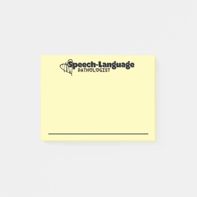 Speech Language Pathologist's Post-it Notes (Front)