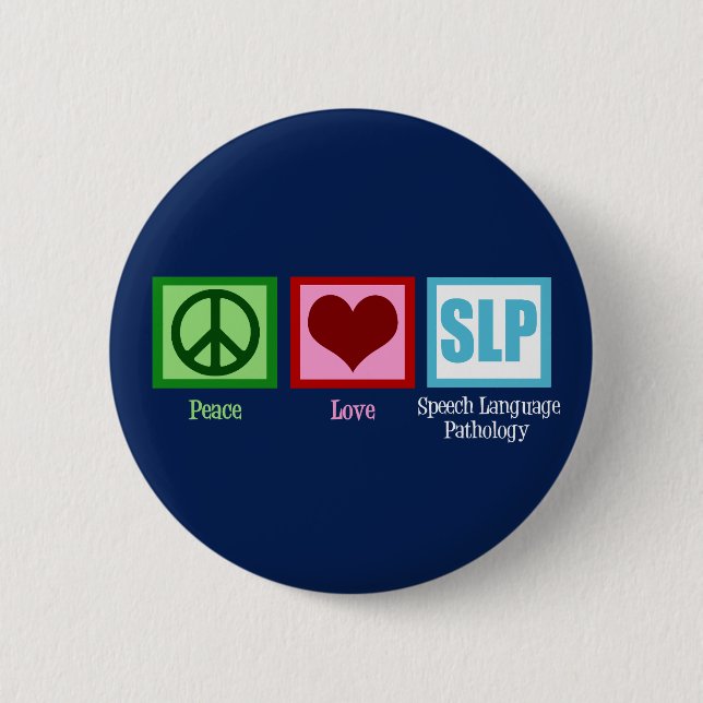 Speech Language Pathology 6 Cm Round Badge (Front)