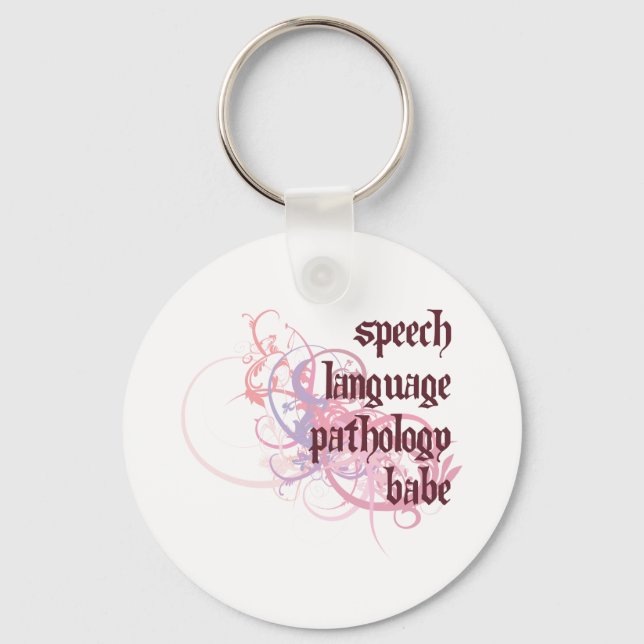 Speech Language Pathology Babe Key Ring (Front)