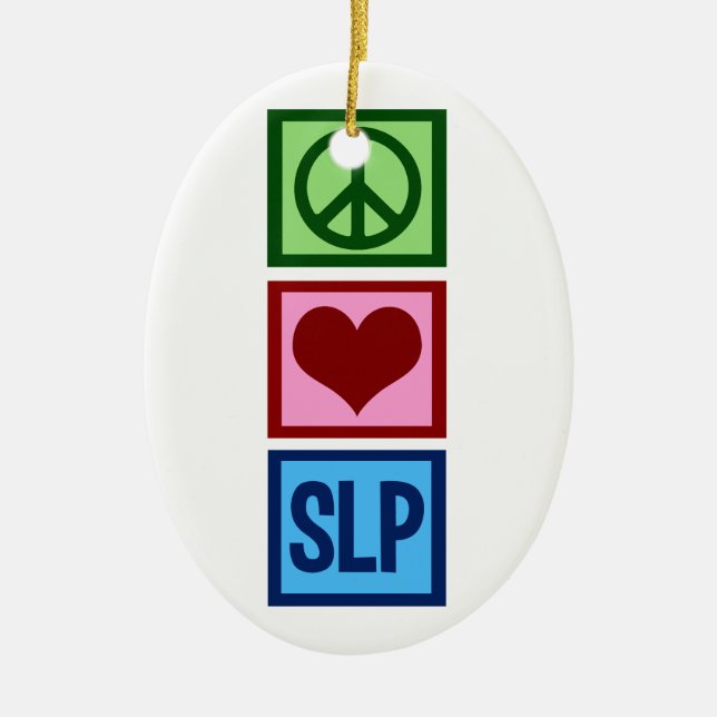 Speech Language Pathology Ceramic Tree Decoration (Front)