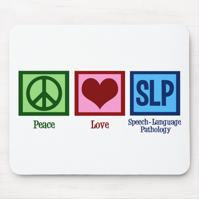 Speech Language Pathology Mouse Mat (Front)