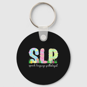 Speech Language Pathology Slp Easter Speech Therap Key Ring