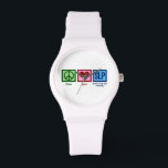 Speech Language Pathology Watch<br><div class="desc">Peace Love SLP. I love speech therapy. A speech language pathologist gift.</div>
