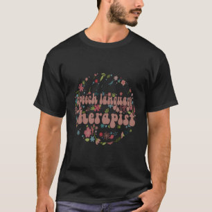 Speech Language Therapist Flower T-Shirt