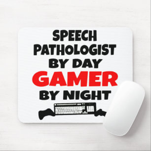 Speech Pathologist Loves Playing Video Games Mouse Mat