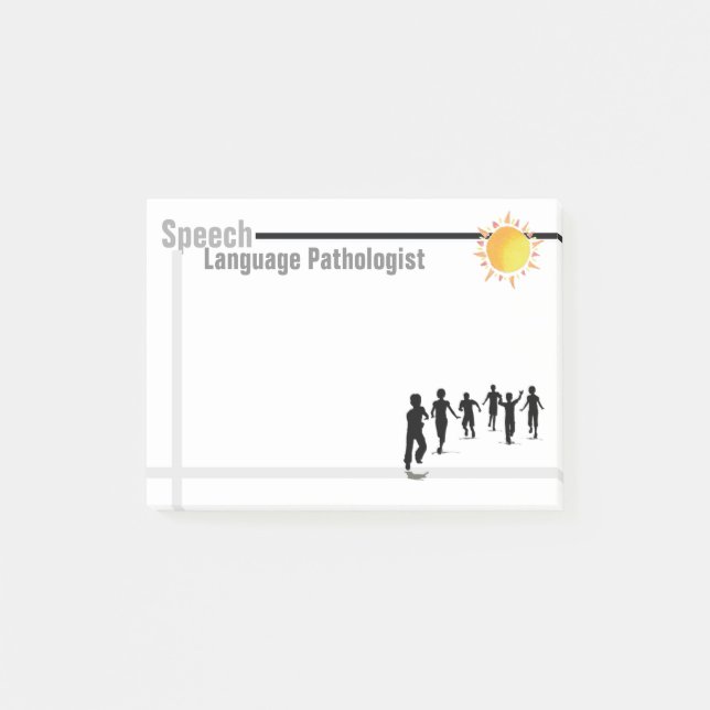 Speech Pathologist's Post-it Notes (Front)