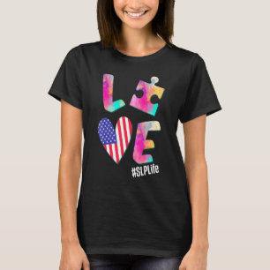Speech Pathology Therapy Puzzles Autism Awareness T-Shirt