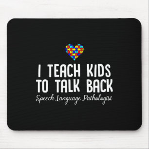 Speech Pathology Therapy Talk Autism Awareness Mon Mouse Mat
