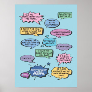 Speech Prompt Bubble 18x24 Poster