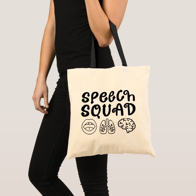 Speech Squad Pathology Teacher Birthday Present Tote Bag (Front (Product))