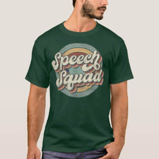 Speech Squad Speech Therapy Crew Hello Back To Sch T-Shirt