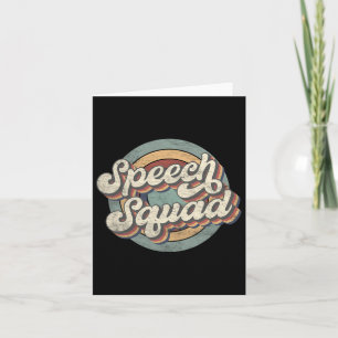 Speech Squad Speech Therapy Crew Hello Byck To Sch Card